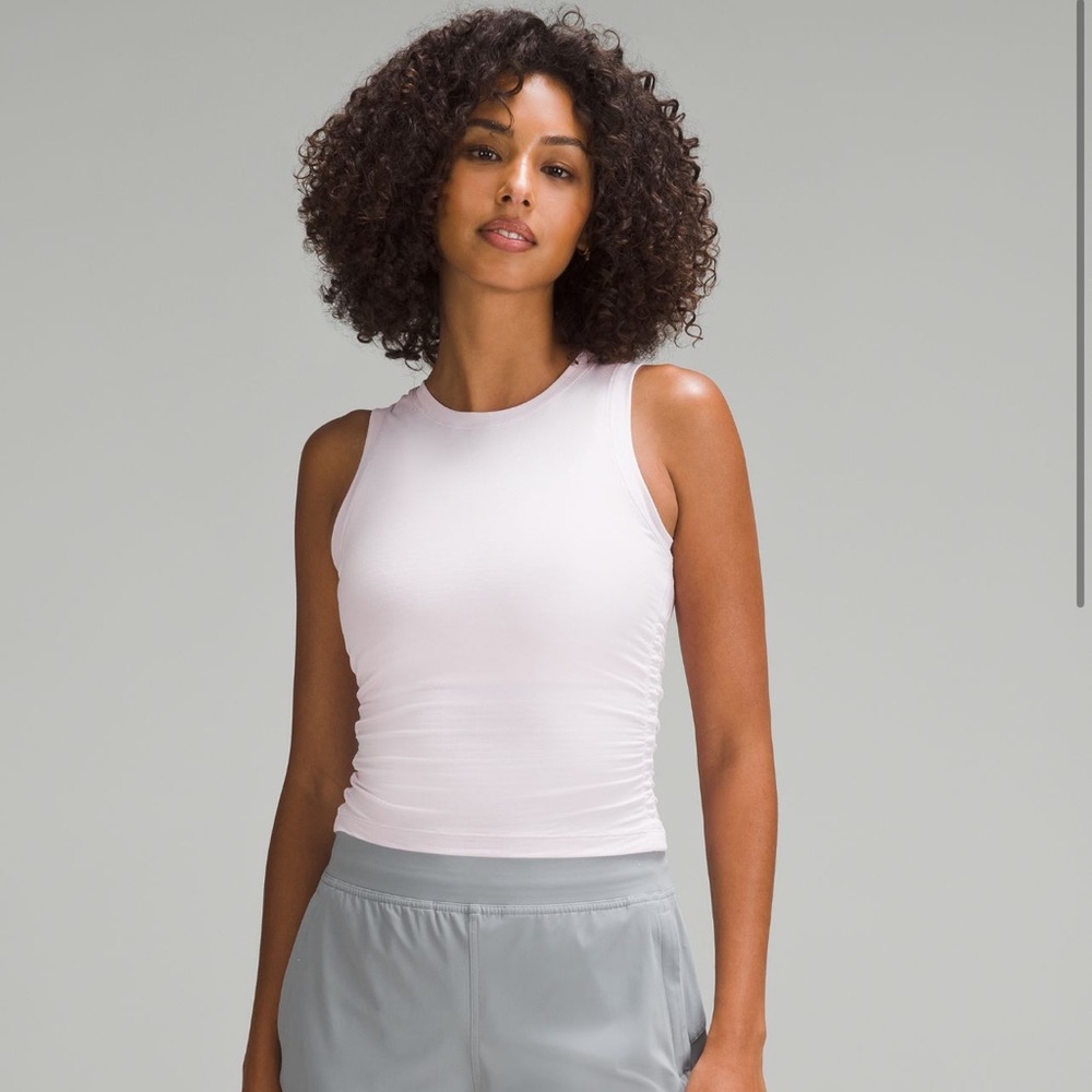 NWT License to Train Tight-Fit Tank Size 6 Heathered Meadowsweet Pink